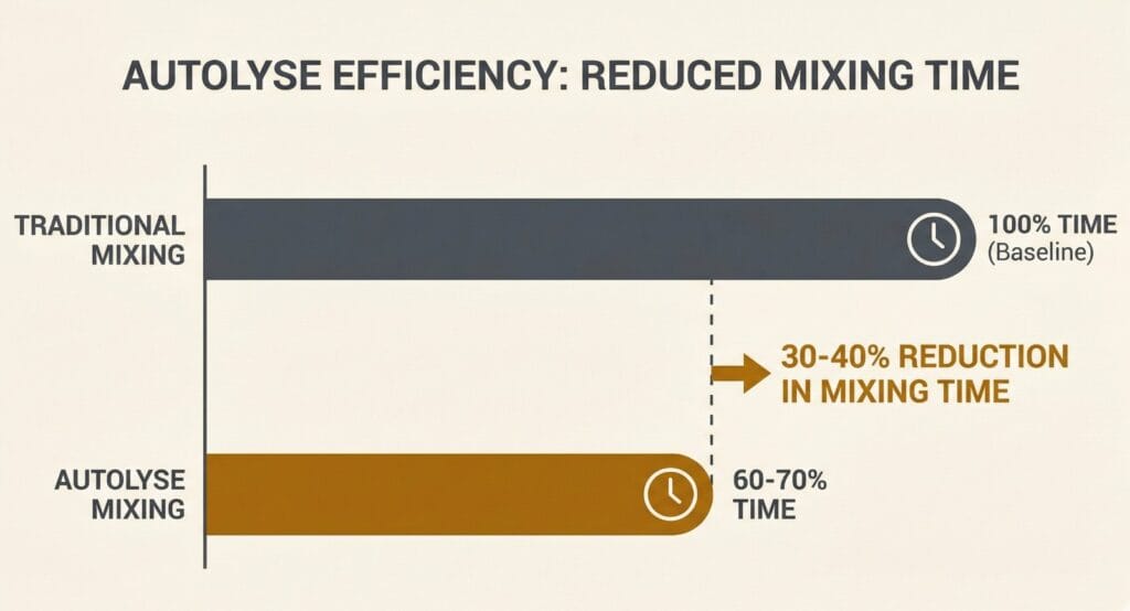 For those that operate commercial lines the technical benefits of autolyse are multifaceted