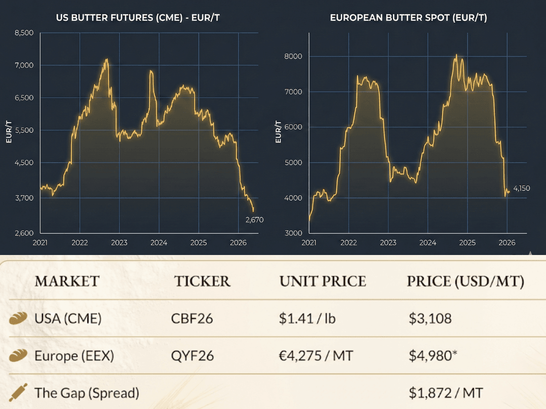 The Butter Spread Margins May Depend on Which Side of the Atlantic You Bake On