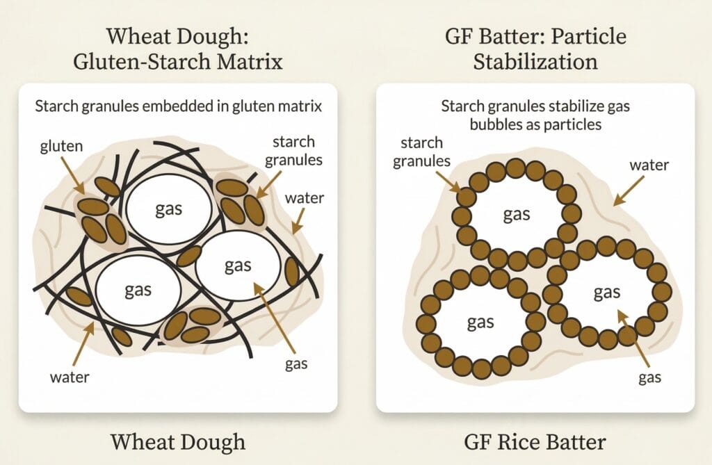 The Structural Contrast Wheat versus Rice