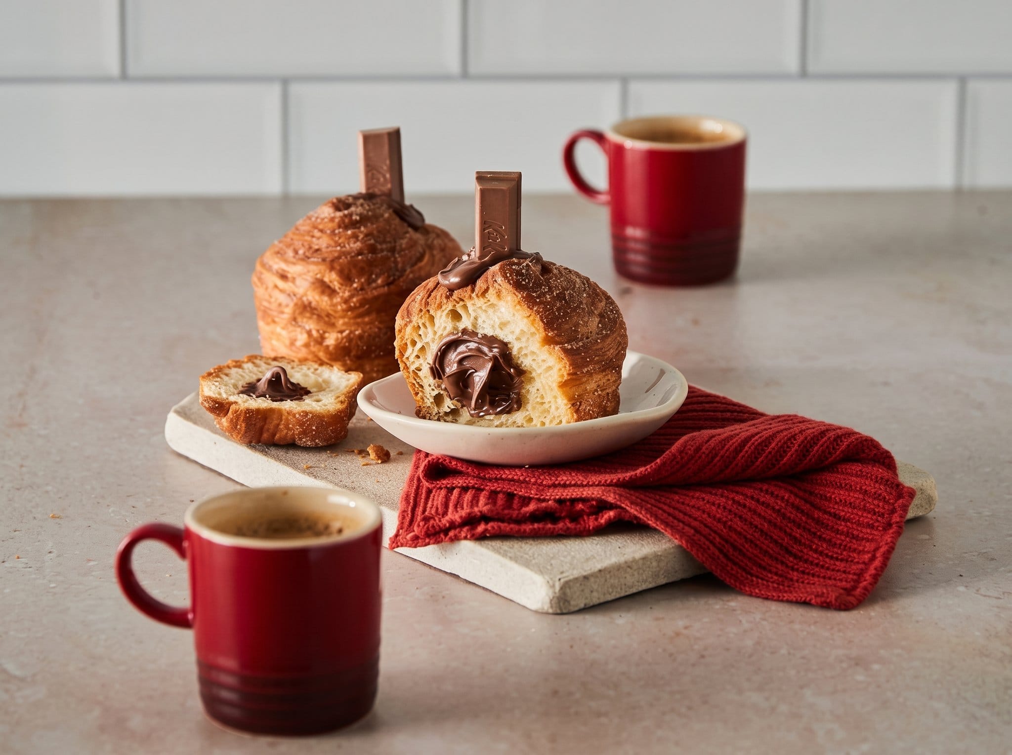 Baking Croissant Dough in a Muffin Pan: The KitKat Cruffin